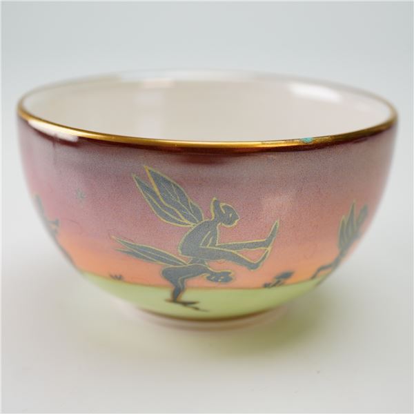 Wedgwood Bone China Fairyland Lustre Bowl, Leapfrogging Elves