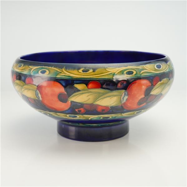 Moorcroft Pottery Banded Pomegranate Bowl
