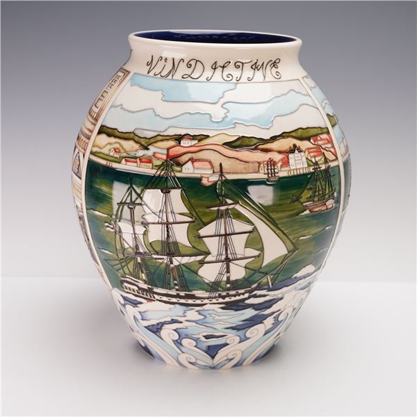 Rare Moorcroft Pottery Trial Vase, A Life at Sea