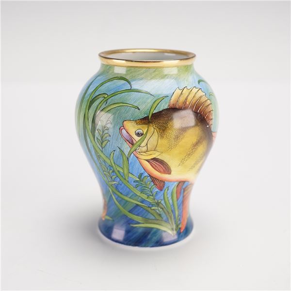 Moorcroft Enamels by Philip Gibson Miniature Trial Vase
