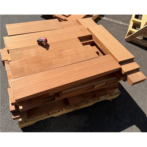 Pallet Multiple Ribbon Sapele Lengths, Misc Lengths to 44"L