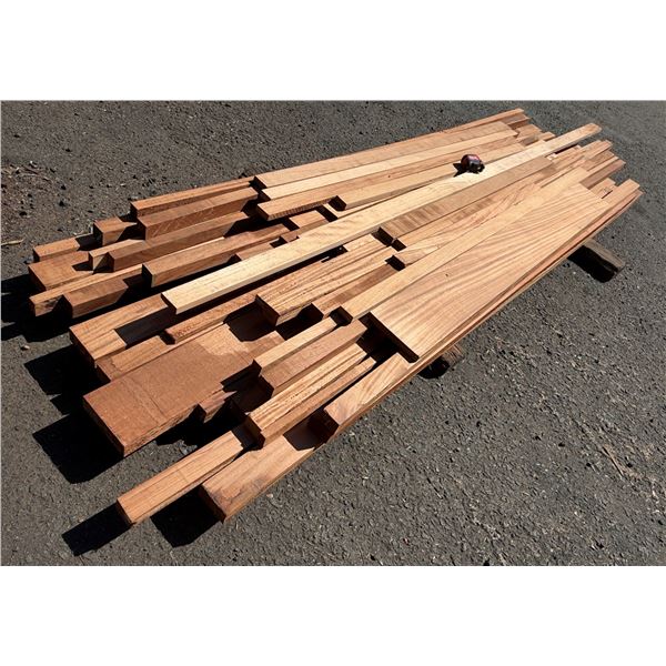 Bundle Multiple African Mahogany Lengths, Misc Sizes to 142"L