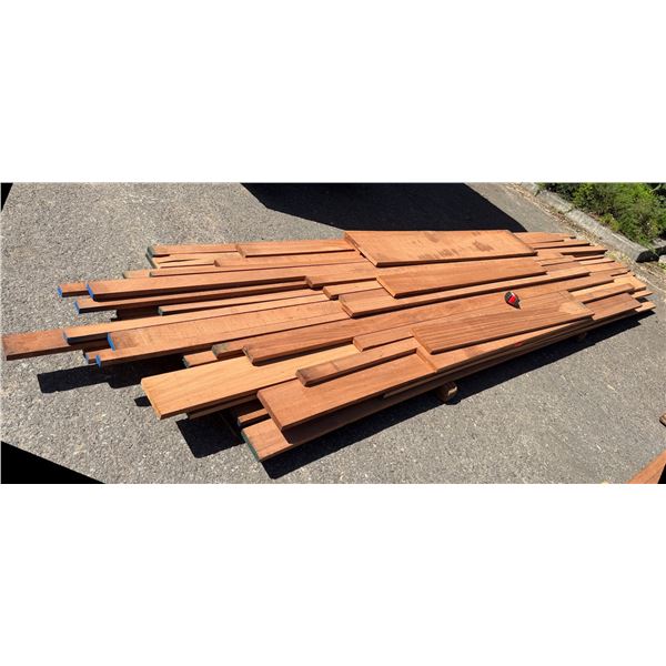 Bundle Multiple African Mahogany Lengths, Misc Sizes to 192"L