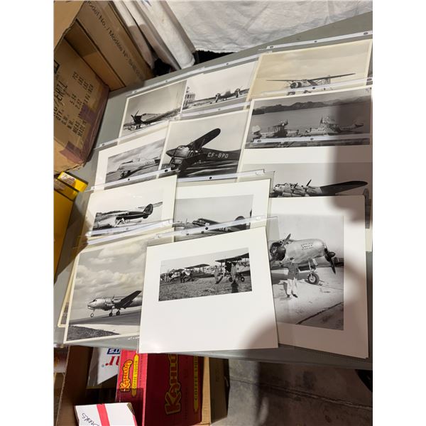 Antique airplane, photos, wartime and other