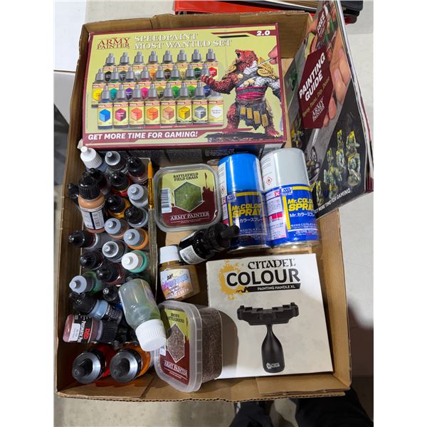 Army painter, paints, Mr. color spray, etc.