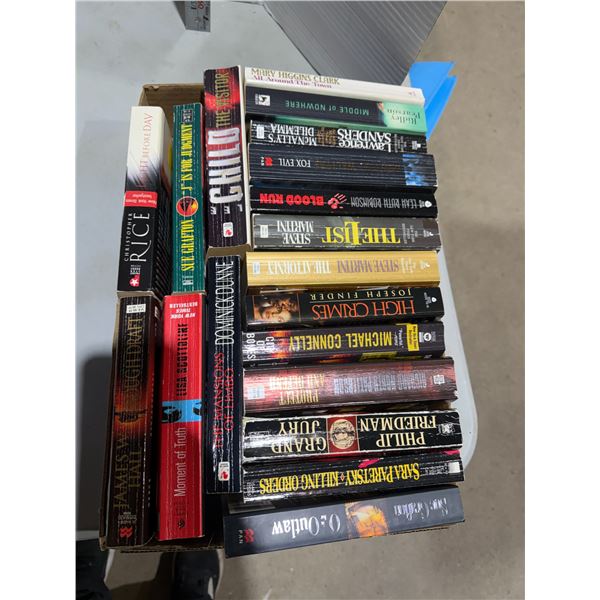 Books, Sue, Grafton, Lawrence Sander, Mary, Higgins Clarke, etc.