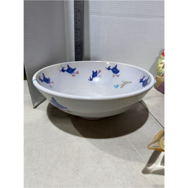 MHEERNE  Vacek pottery ball 11.25 diameter damage on base