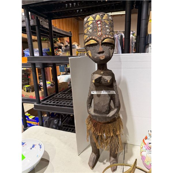 36 inch tribal statue