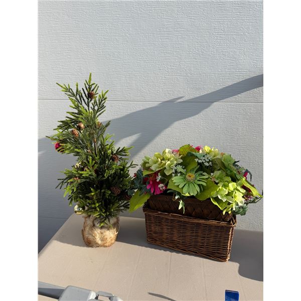 Artificial flower and tree decor