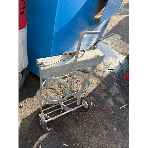 Oxy acetylene tank cart
