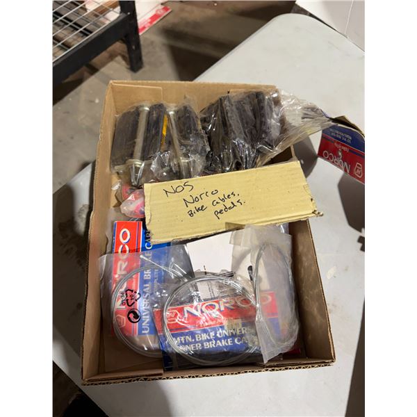 NOS Norco, bike cables and pedals