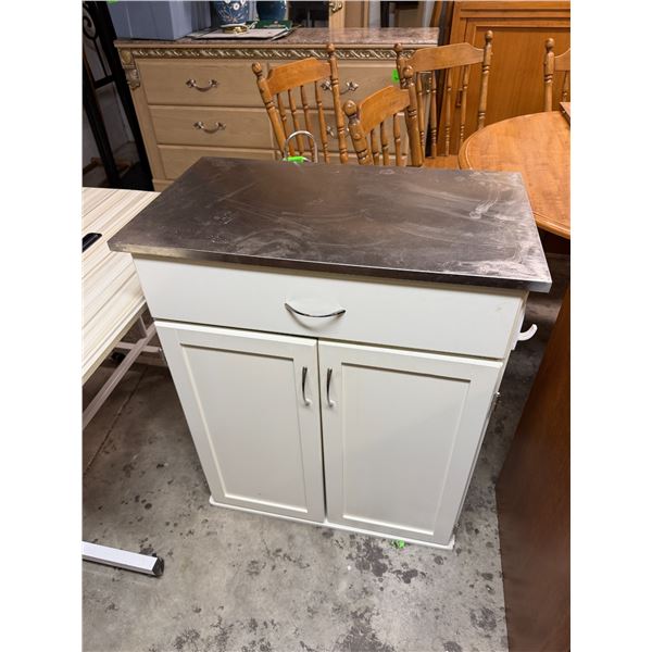 Cabinet measures 27 1/2" x 15 and three-quarter inches by 33 inches tall