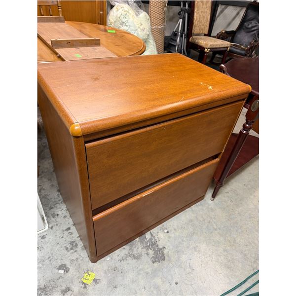 File cabinet measures 30 1/2" x 19 1/2" x 30 1/2" tall