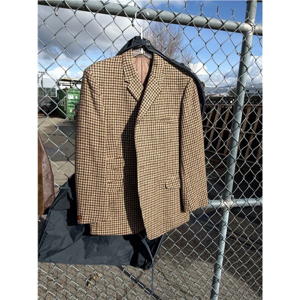 Vintage Burton tailored Harris Tweed hand woven coat size not shown