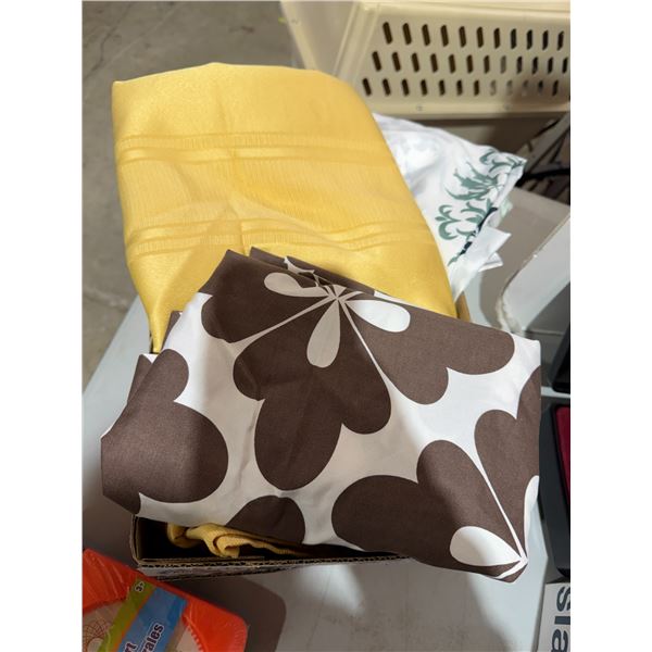 Tablecloth and cushion covers