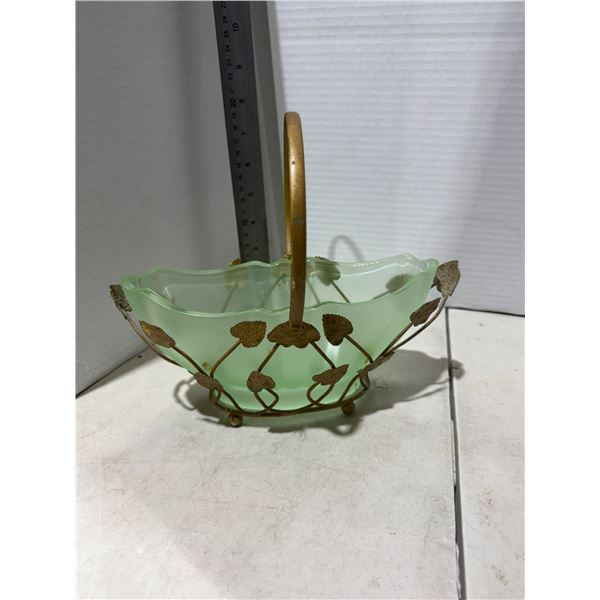 BAGLEY 1930s art deco basket