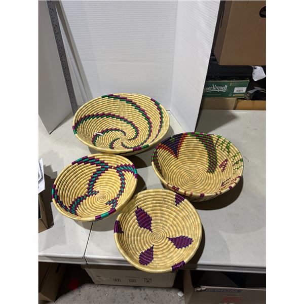 Hand woven baskets