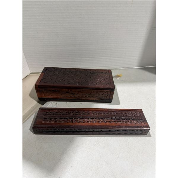Carved boxes