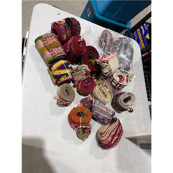 Handcrafted sashes, and other items