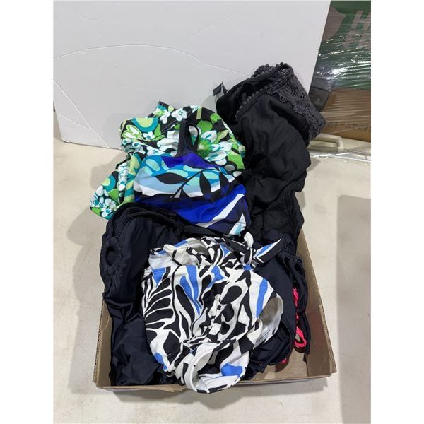 Swimsuit, tankini, swim shorts and other small medium