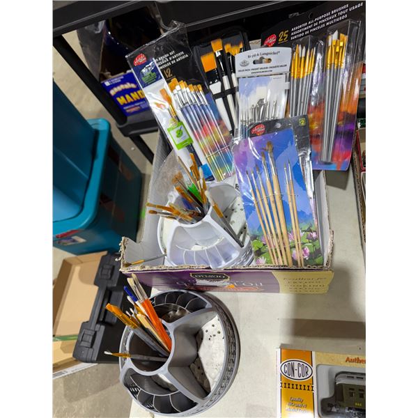 Paint brushes, etc.