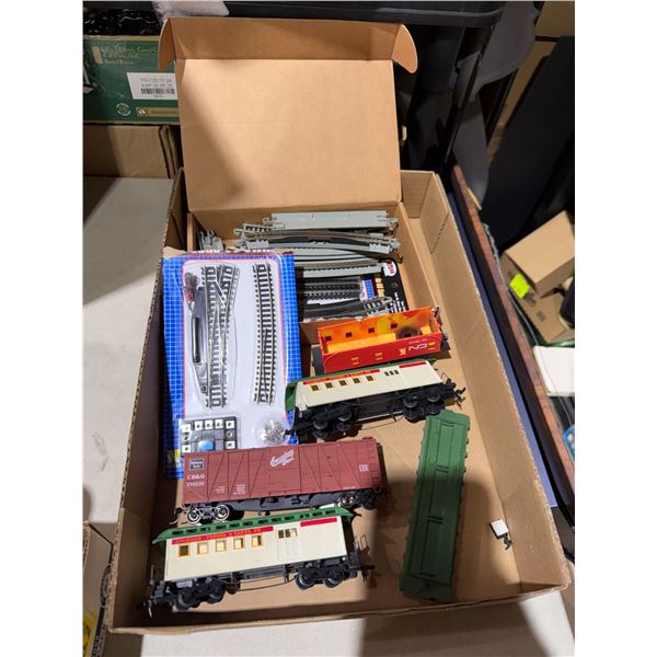 Train cars and tracks