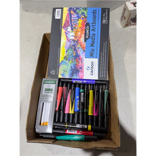 Art supplies, media, art award, and other