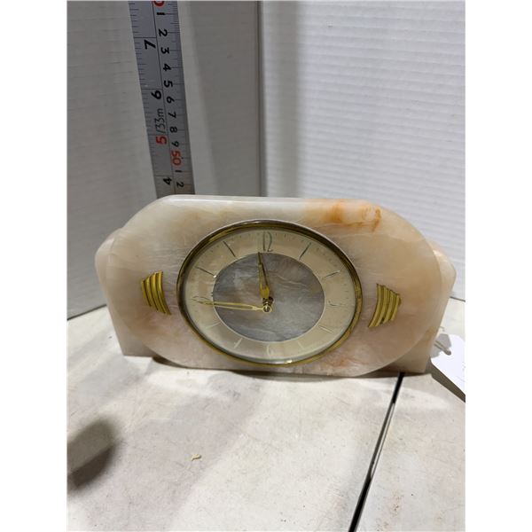 Art deco METAMAC Marble Clock England works