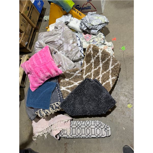 Matt's comforter linen throw a pillow