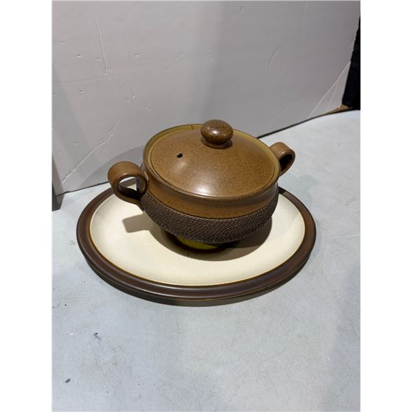 Denby pot and platter