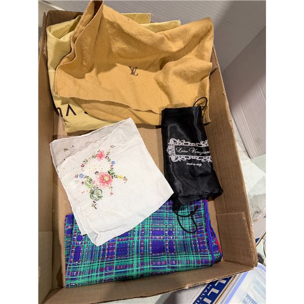 Louis Vuitton, dust bags and handkerchiefs, etc.