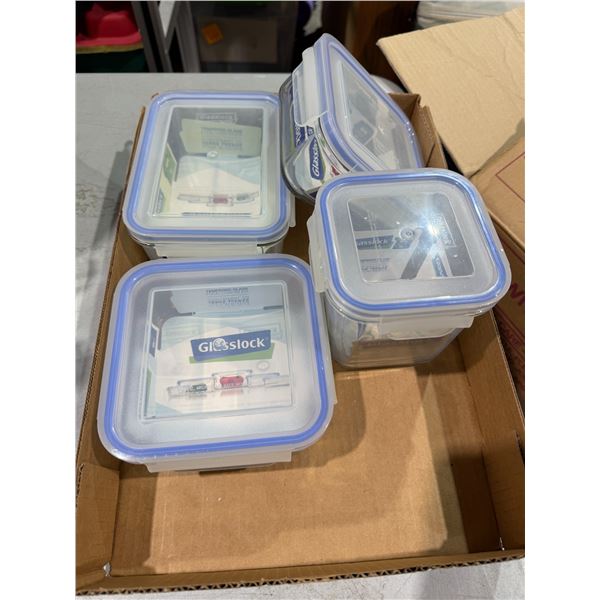 Glass lock containers