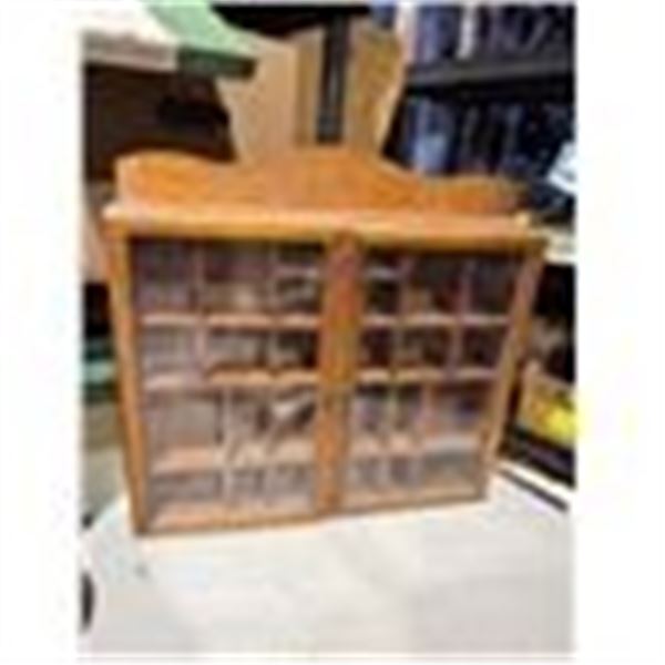 Wall  hanging nick back shelf measures 16 1/2" x 16" deep