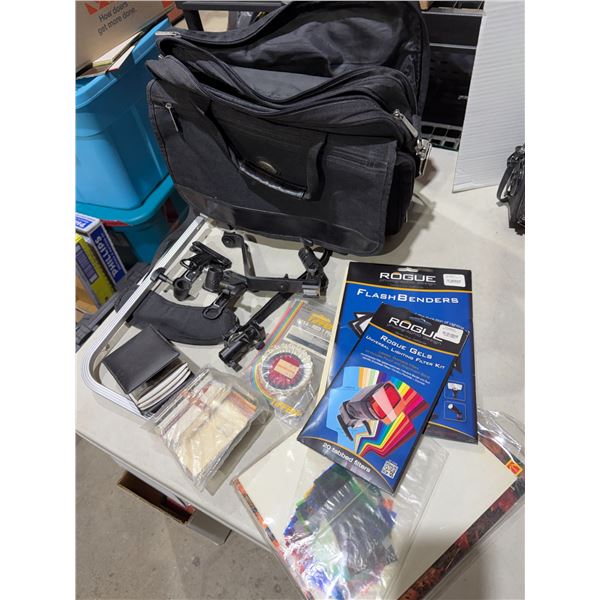 Bag and accessories for camera, etc.