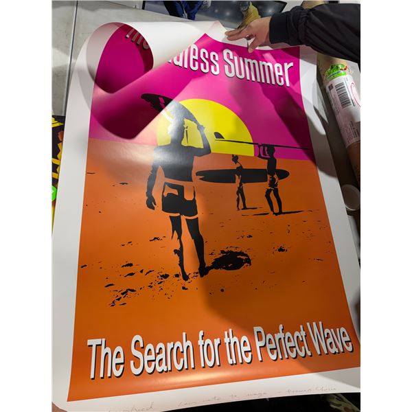 The endless summer signed poster