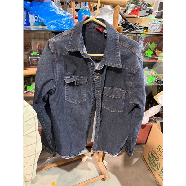 Buffalo jean jacket size large