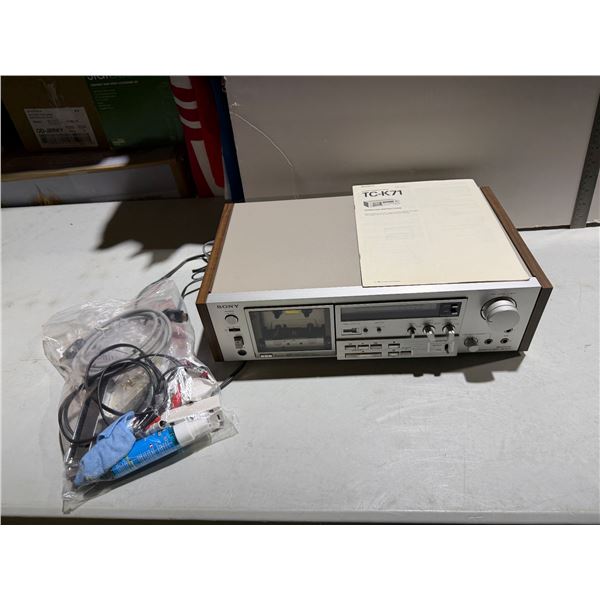 Sony stereo cassette deck TC – K71