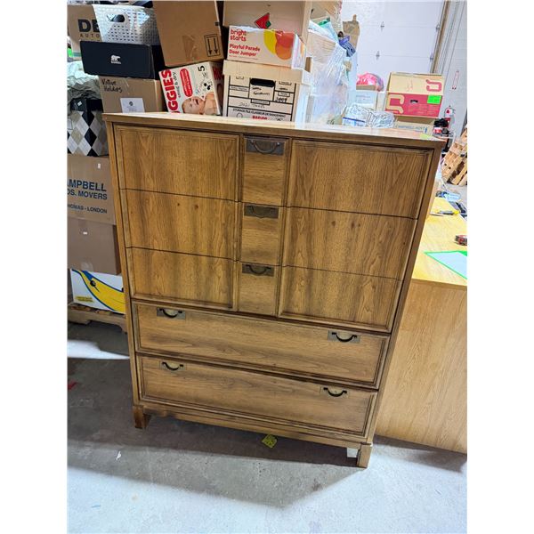 MCM dresser measures 38" x 18 1/2" x 48 1/2" tall