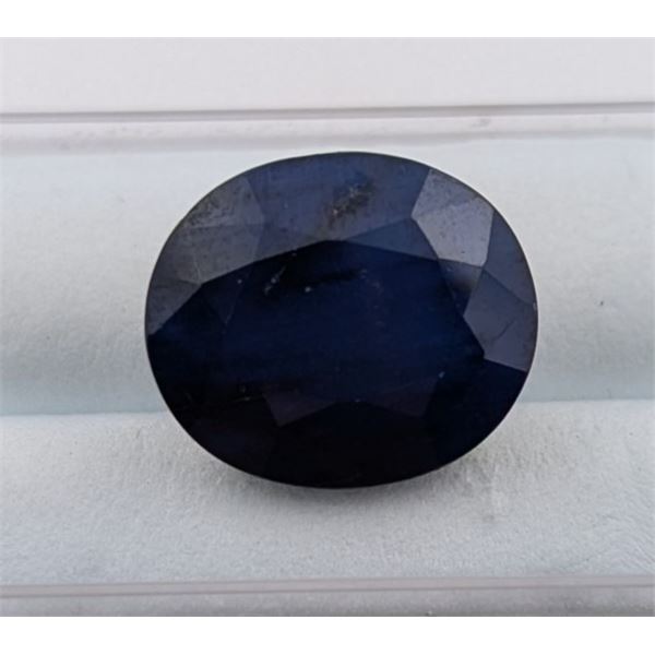 11.9 ct Certified Midnight Sapphire gemstone ($14,280 Appraisal)