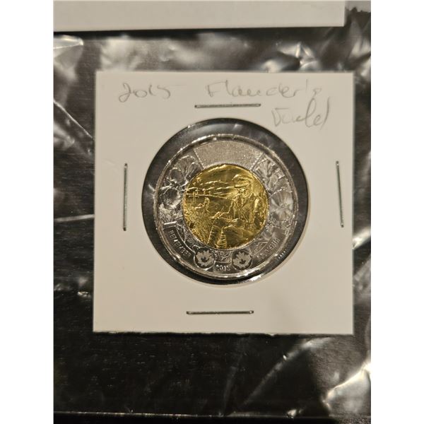 2015 Canada "In flanders field" Toonie