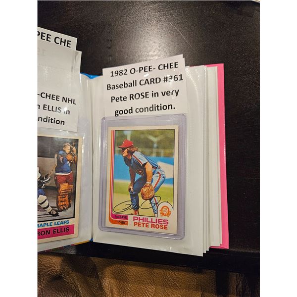 1982 O pee Chee baseball card #361 "Pete Rose"