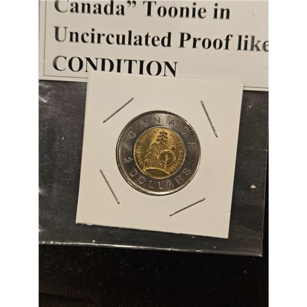 2011 Canadian "100th Anniversary of parks Canada" toonie