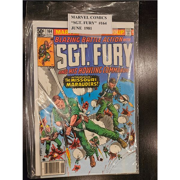 Marvel Comics "SGT. Fury" #164 June 1981