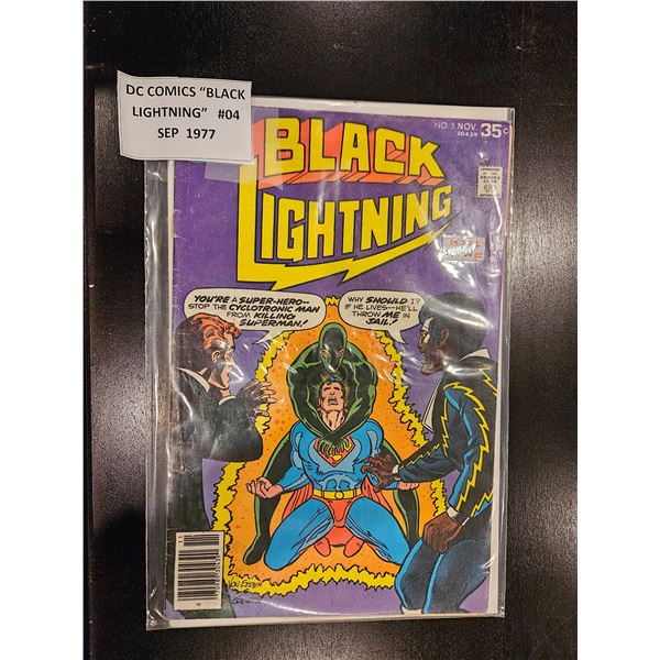 DC Comics "black lightening" #04 Sept 1977