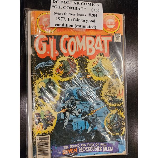 DC Dollar comics "G. I Combat #204 1977
