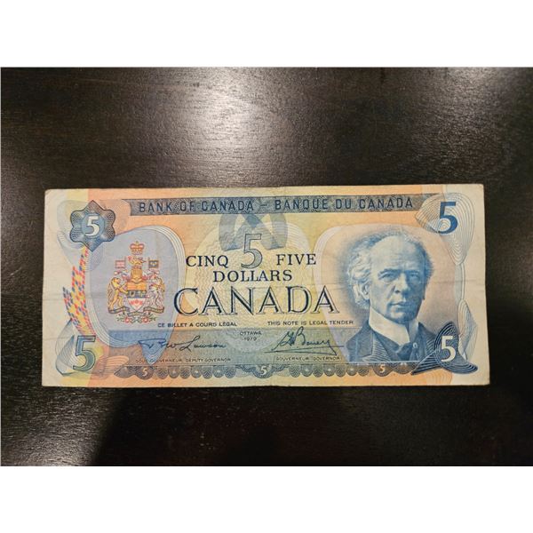 1979 Canaidan $5 bill