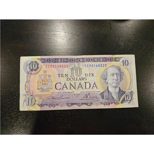 19971 Canadian $10 bill