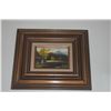 Image 2 : FRAMED VINTAGE LANDSCAPE PAINTINGS ON BOARD (3 PCS)