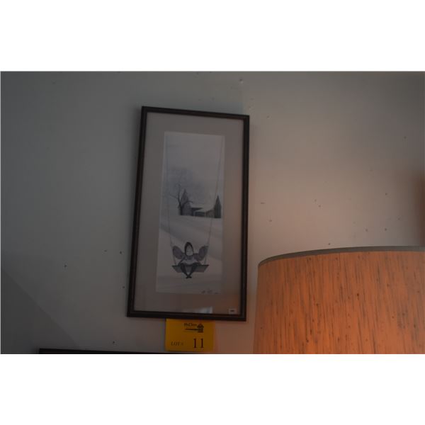 FRAMED PRINT BY P. BUCKLEY MOSS (398/1000 (10 1/4" X 19 1/2")