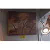 Image 1 : FRAMED ABSTRACT "BIRDS" ON BOARD (24 1/2" X 20 1/2")